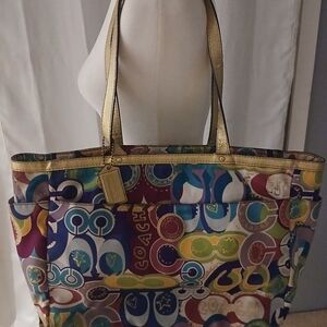 COACH RARE-LIMITED EDITION💥Glam POP C Tote/Diaper Bag F19423 “